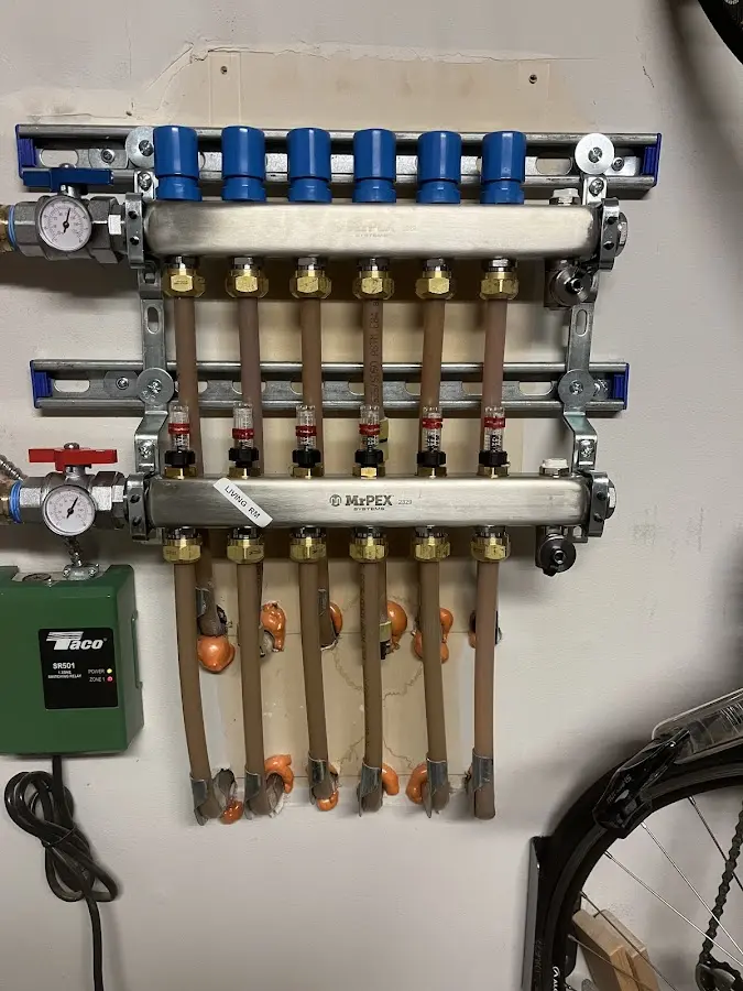 Plumber performing Gas Leak Detection at a residential property in South Haven